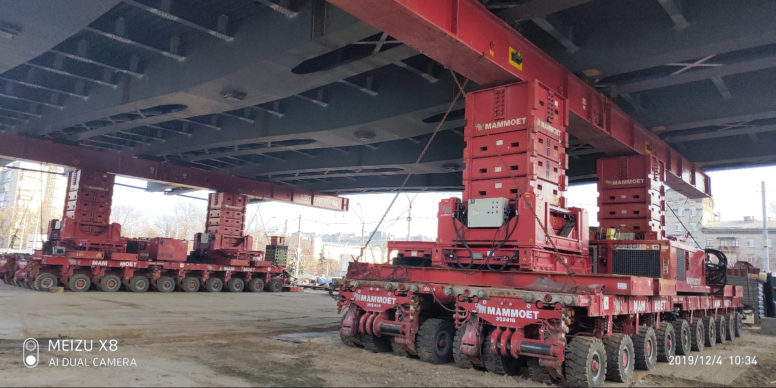 363 t Bridge Span Installation – Beresteiskyi Interchange