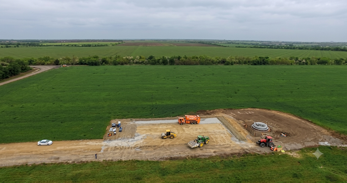 Ovidiopol Wind Farm – Soil Stabilization, Ground Integrity Enhancement for GE Wind Turbine Installation